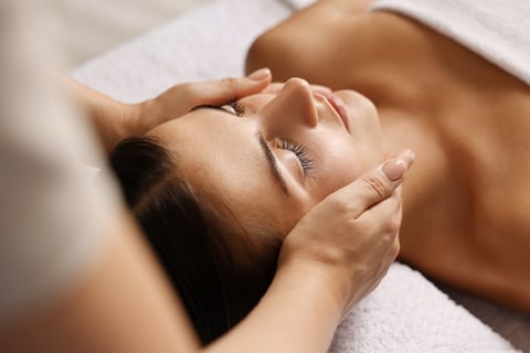 Beauty procedure close-up